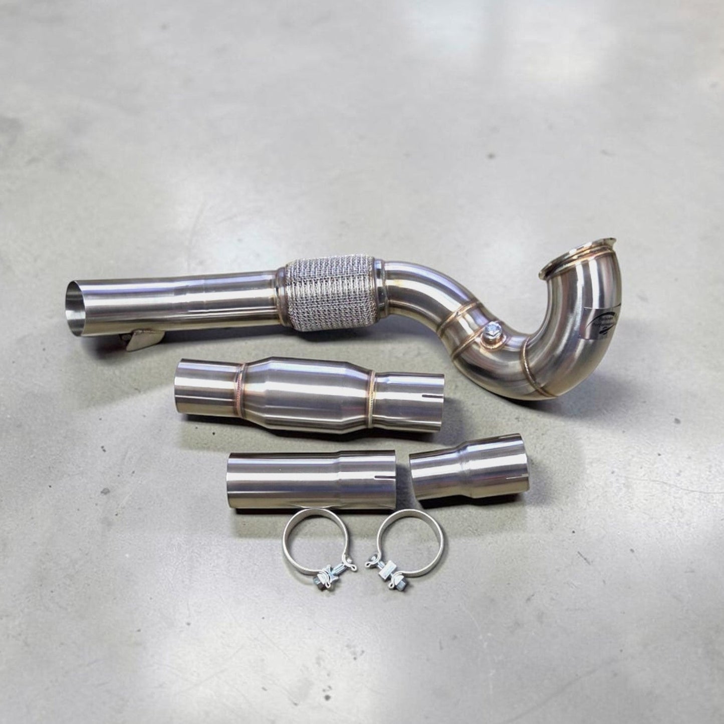 VW Golf MK7 & GTI Race Downpipe - 2.0T, 1.4T FWD (Premium Catless & Catted) | Palenon Performance