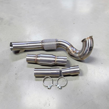 VW Golf MK7 & GTI Race Downpipe - 2.0T, 1.4T FWD (Premium Catless & Catted) | Palenon Performance