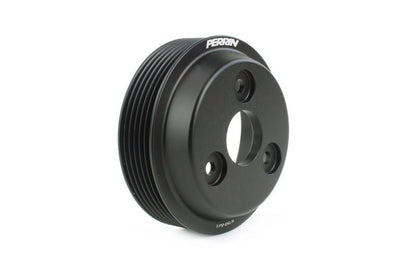 Perrin [15-21 WRX, 14-18 Forester, 18-20 Crosstrek, 17-22 Impreza] Lightweight Water Pump Pulley Black | PSP-ENG-111BK