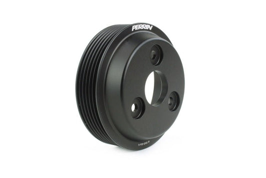Perrin [15-21 WRX, 14-18 Forester, 18-20 Crosstrek, 17-22 Impreza] Lightweight Water Pump Pulley Black | PSP-ENG-111BK