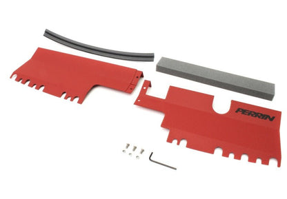 Perrin [15-21 WRX/STI] Radiator Shroud | Without OEM Intake Scoop - Red