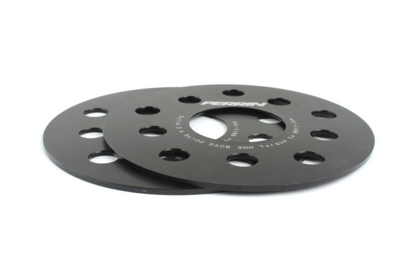 Perrin [15-25 WRX, 05-21 STI, 15-22 Outback, 15-22 Legacy, 19-22 Forester] 3mm Wheel Spacers Black