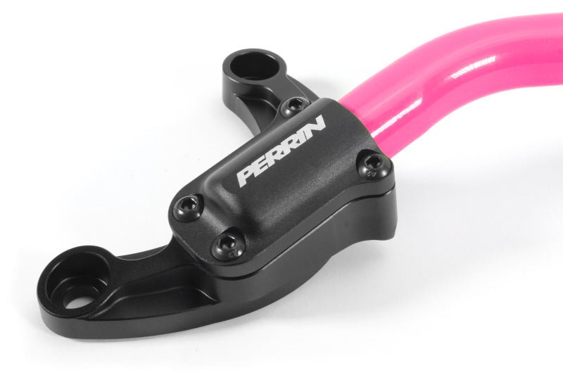 Perrin 2022 WRX Strut Brace w/ Billet Feet -  Hyper Pink