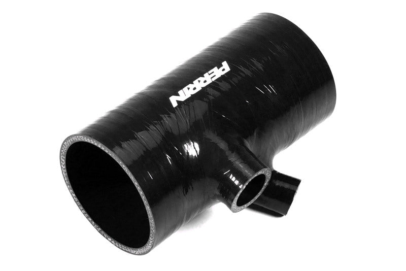 Perrin [22-24 WRX, 20-25 LGT/OBXT] Black 3in Turbo Inlet Hose w/ Nozzle - Short