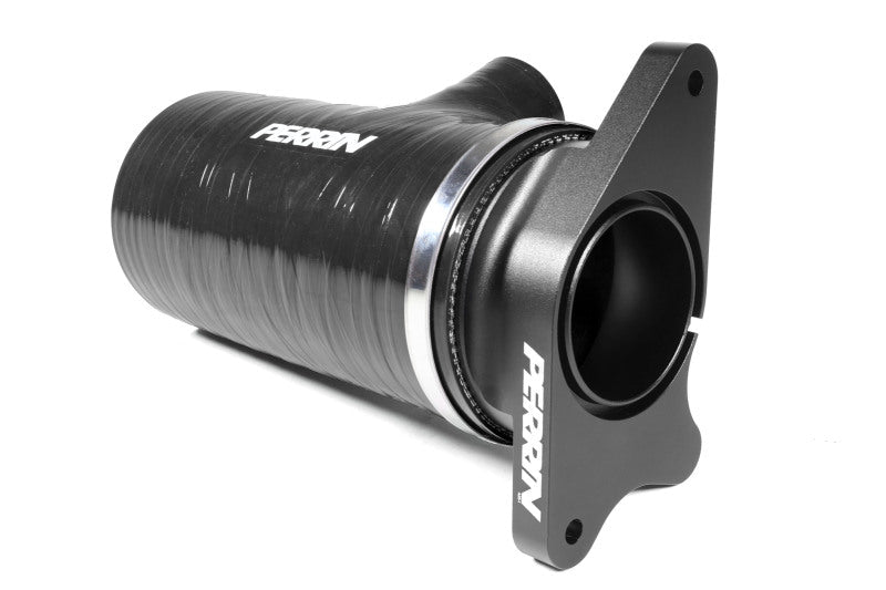 Perrin [22-24 WRX, 20-25 LGT/OBXT] Black 3in Turbo Inlet Hose w/ Nozzle - Short