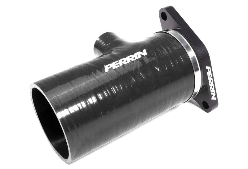 Perrin [22-24 WRX, 20-25 LGT/OBXT] Black 3in Turbo Inlet Hose w/ Nozzle - Short