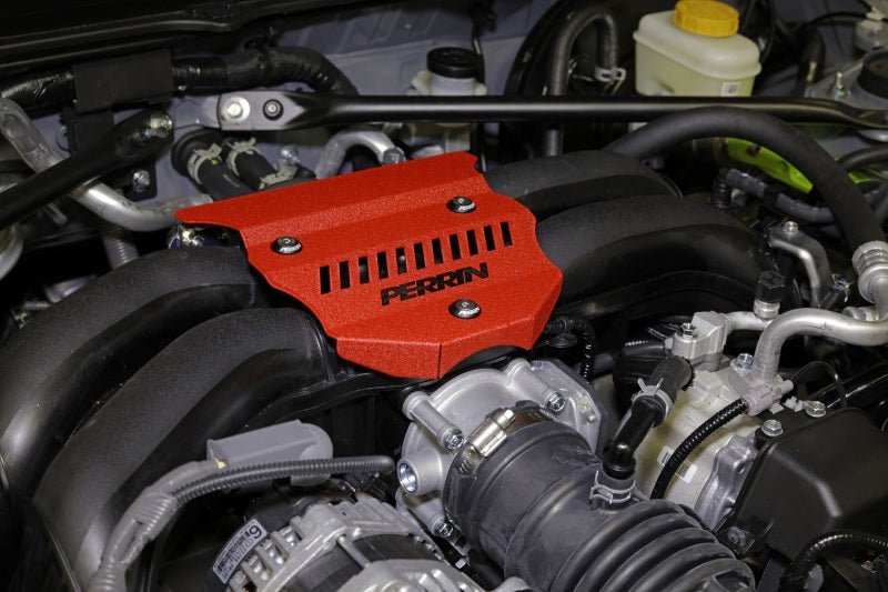 Perrin [22-25 BRZ/GR86] Engine Cover - Red Wrinkle | PSP-ENG-162RD