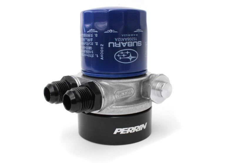 Perrin [22-25 WRX MT] Thermostatic Oil Cooler Kit - Black (Front Mount) | PSP-OIL-115