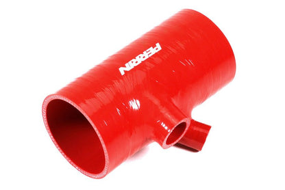 Perrin [22-26 WRX] Red 3in Turbo Inlet Hose w/ Nozzle - Short