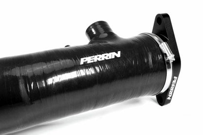 Perrin [22-26 WRX] Red/Black 3in Turbo Inlet Hose w/ Nozzle - Longer Version