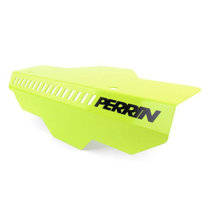 Perrin [02-14 WRX, 04-21 STI] Belt Cover Black - Black/Red/Neon Yellow