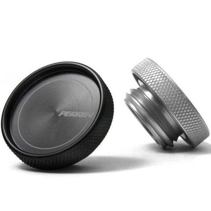 Perrin Oil Cap Round Style Black Most Subaru Models | PSP-ENG-711BK