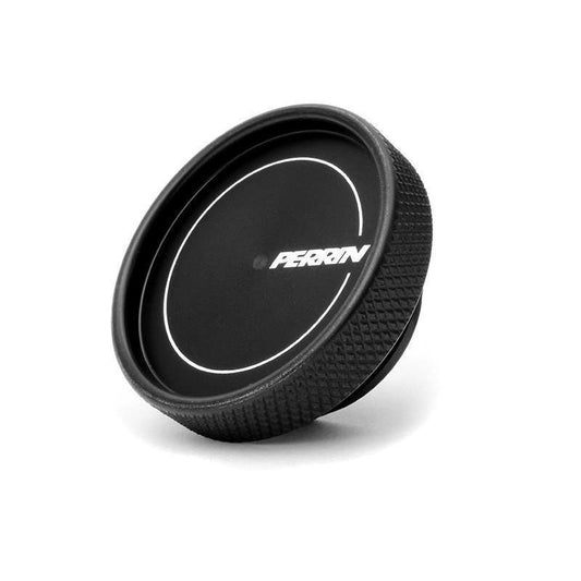 Perrin Oil Cap Round Style Black Most Subaru Models | PSP-ENG-711BK