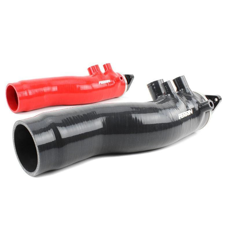 Perrin [15-21 WRX] Red 3in Turbo Inlet Hose w/ Nozzle | PSP-INT-424RD