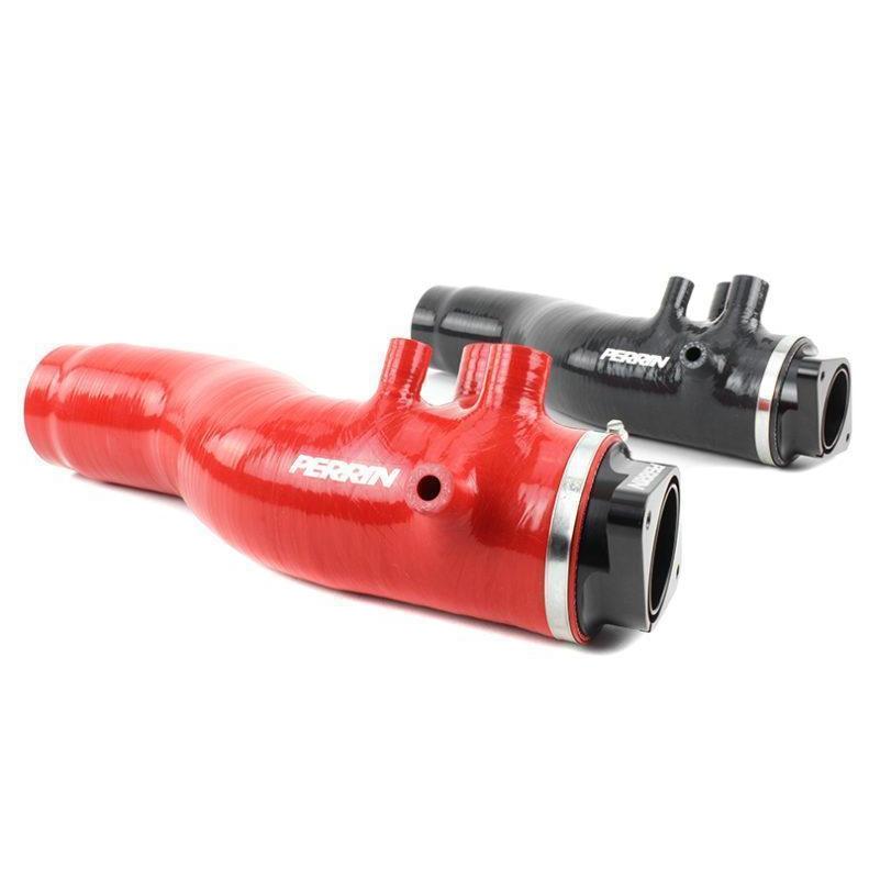 Perrin [15-21 WRX] Red 3in Turbo Inlet Hose w/ Nozzle | PSP-INT-424RD