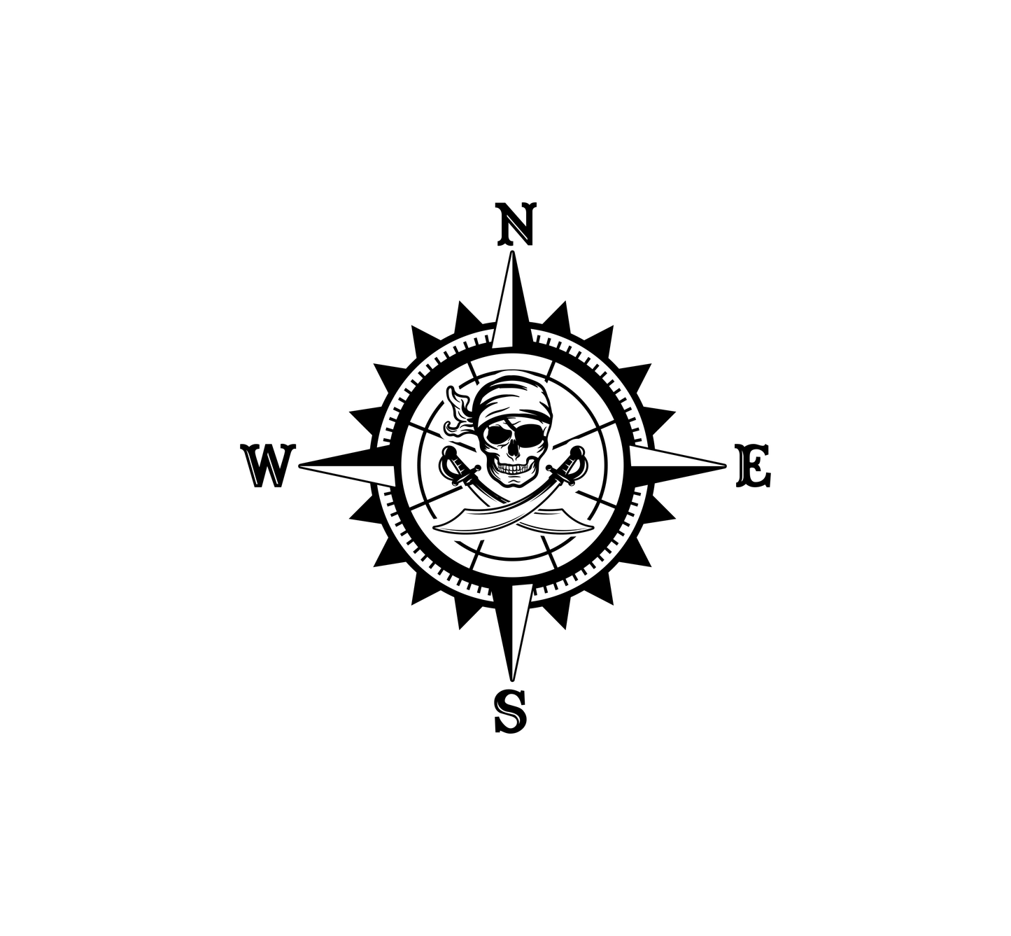 Pirate Compass Hood Graphic