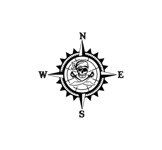 Pirate Compass Hood Graphic