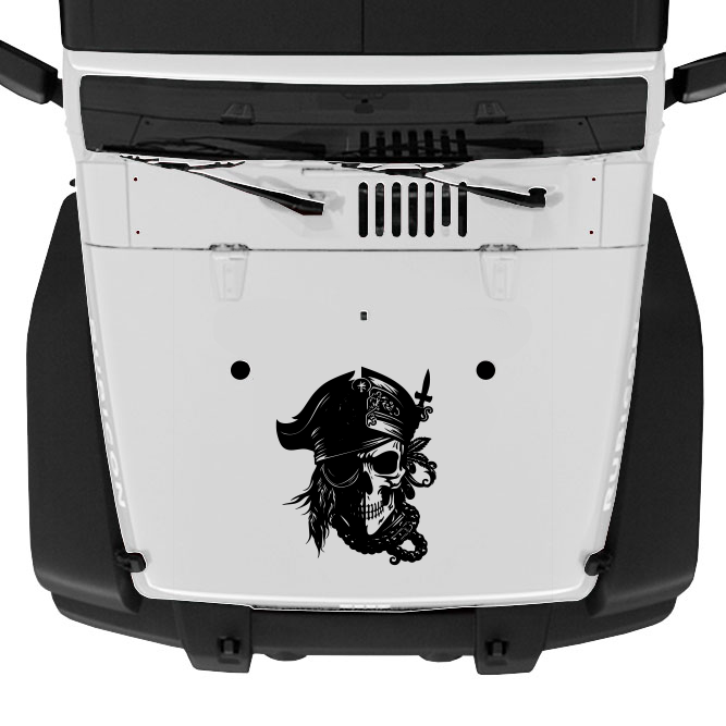 Pirate Skull Hood Graphic