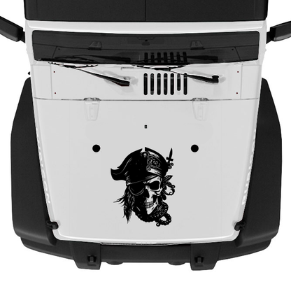 Pirate Skull Hood Graphic