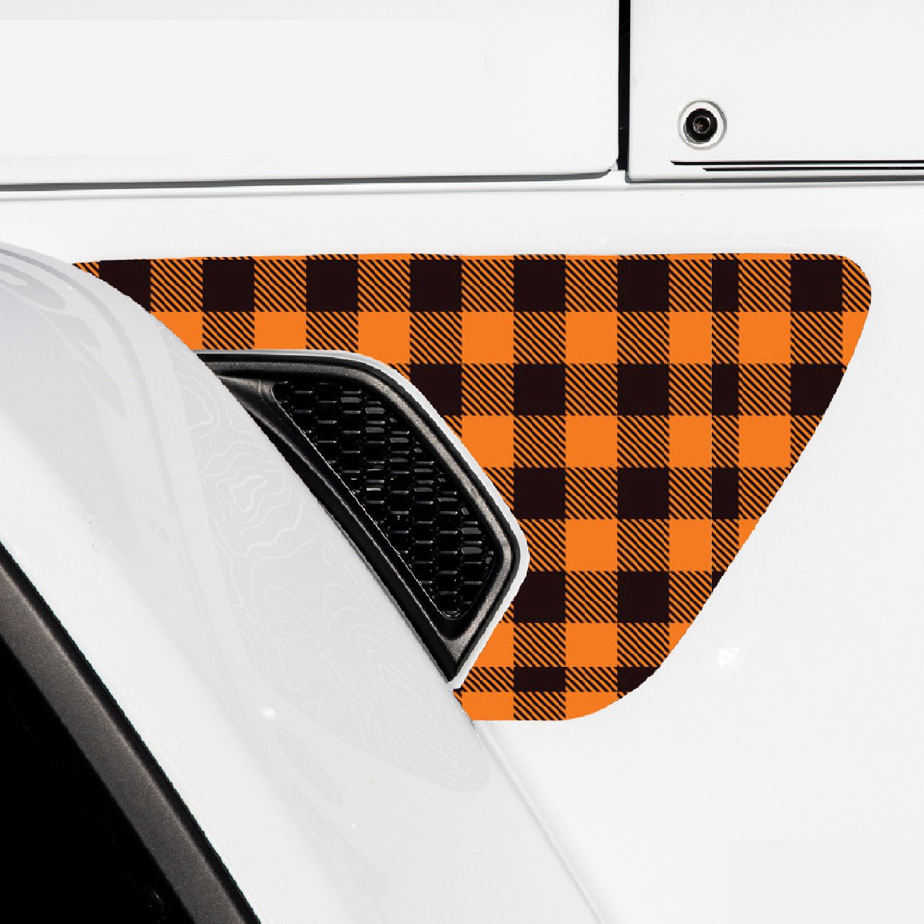 Fender Vent Decal Set | Plaid - fits Wrangler JL & Gladiator JT