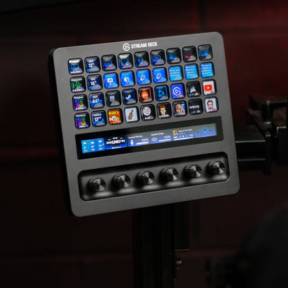 Stream Deck + XL Premium Swivel Mount for Sim Rigs | Flight Rigs
