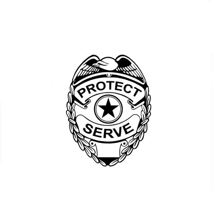 Police Badge Hood Graphic