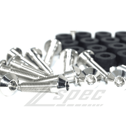 ZSPEC Intake Valve Covers Fasteners & Bushings Kit for '90-96 Z32 300zx, Titanium