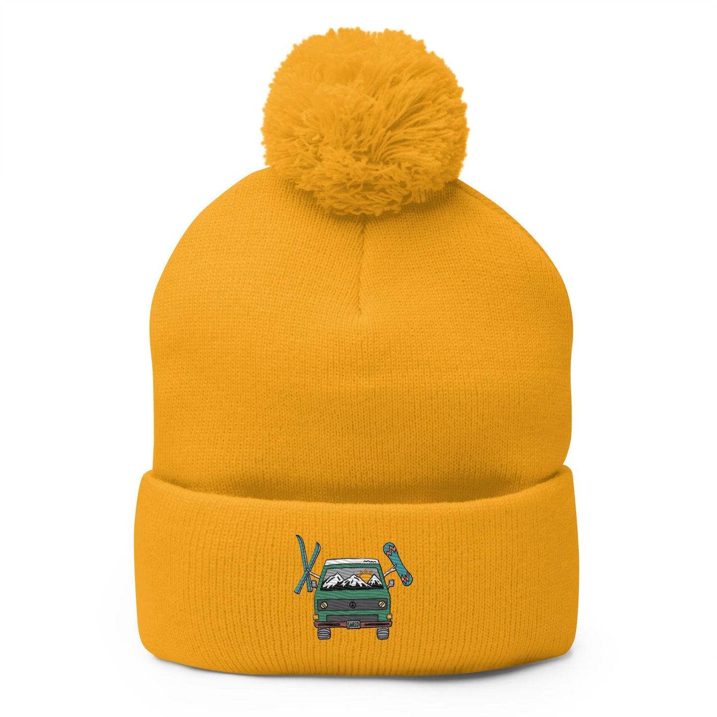 Shred Van Pom-Pom Beanie