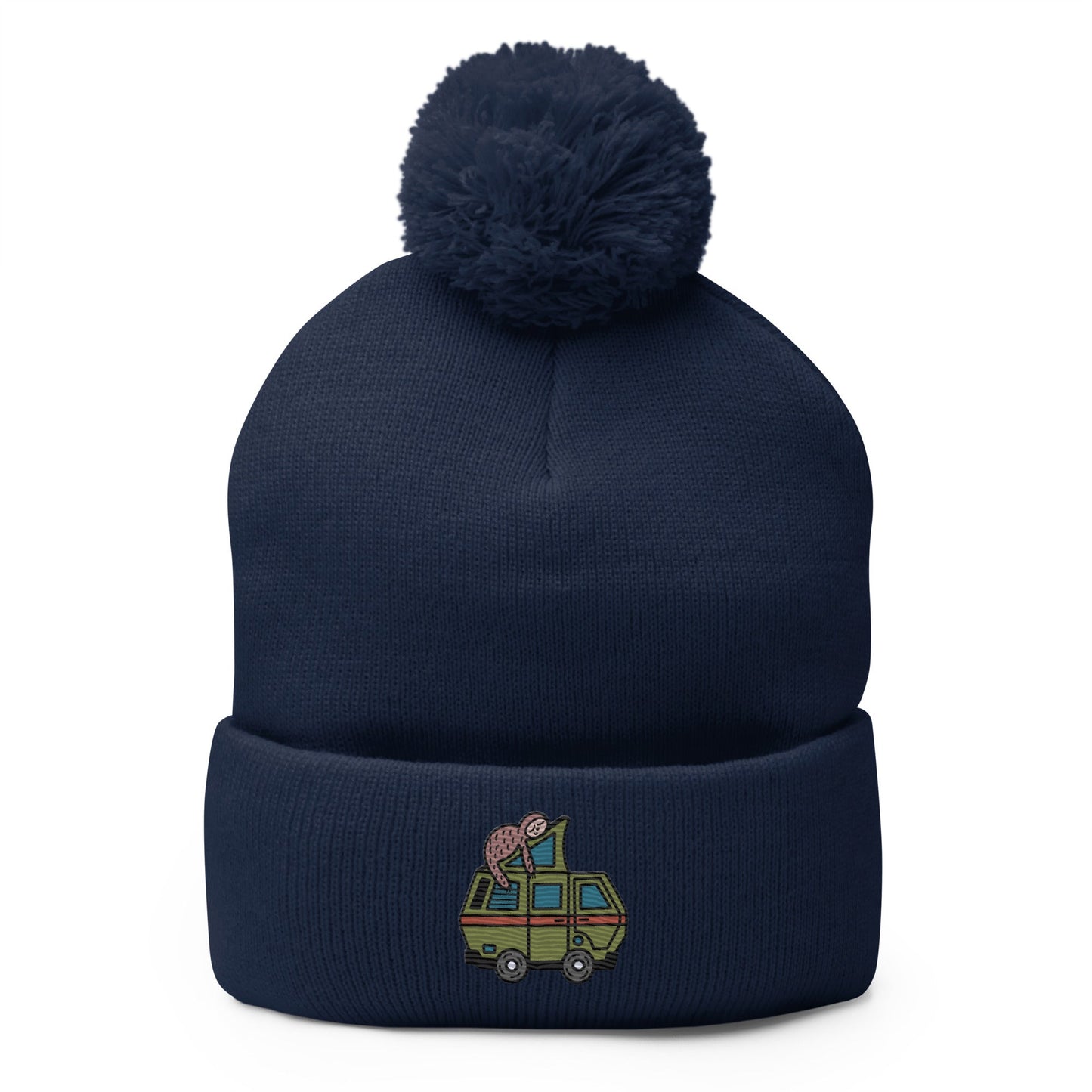 Stewie Sloth Pom-Pom Beanie