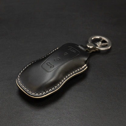 Leather Key Fob Cover for Porsche [04] Macan EV