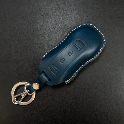 Leather Key Fob Cover for Porsche [04] Macan EV