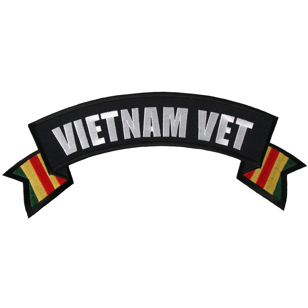 Hot Leathers Vietnam Vet Banner Embroidered Patch - 11" W x 3" H - Iron-On or Sew-On - PPM2010