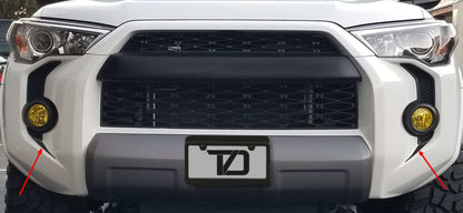 Premium Cast Matte Black Vinyl Fang Decals for 2015-2024 4Runner