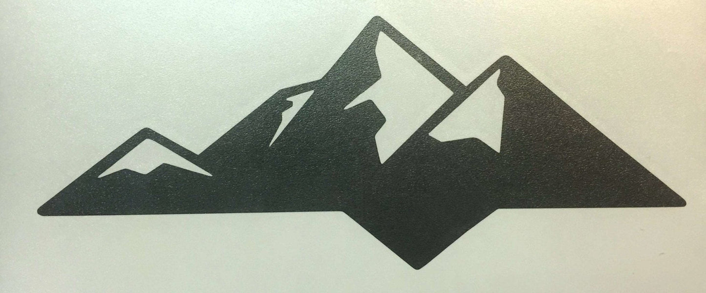 Premium Cast Matte Black Vinyl Decal Mountain for 2014-2026 Tundra Tailgate