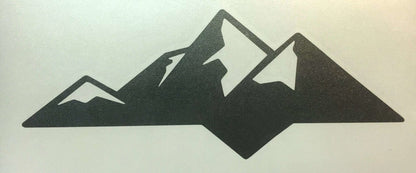 Premium Cast Matte Black Vinyl Decal Mountain for 2014-2026 Tundra Tailgate