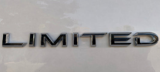 Premium Cast Vinyl Decal Letter Inlays for 2024-2026 Grand Highlander Limited Emblem