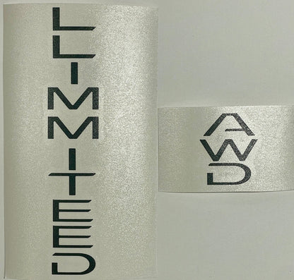 Premium Cast Vinyl Decal Letter Inlays for 2024-2026 Grand Highlander Limited Emblem