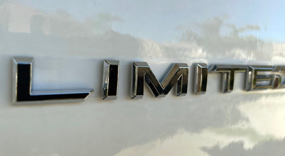 Premium Cast Vinyl Decal Letter Inlays for 2024-2026 Grand Highlander Limited Emblem