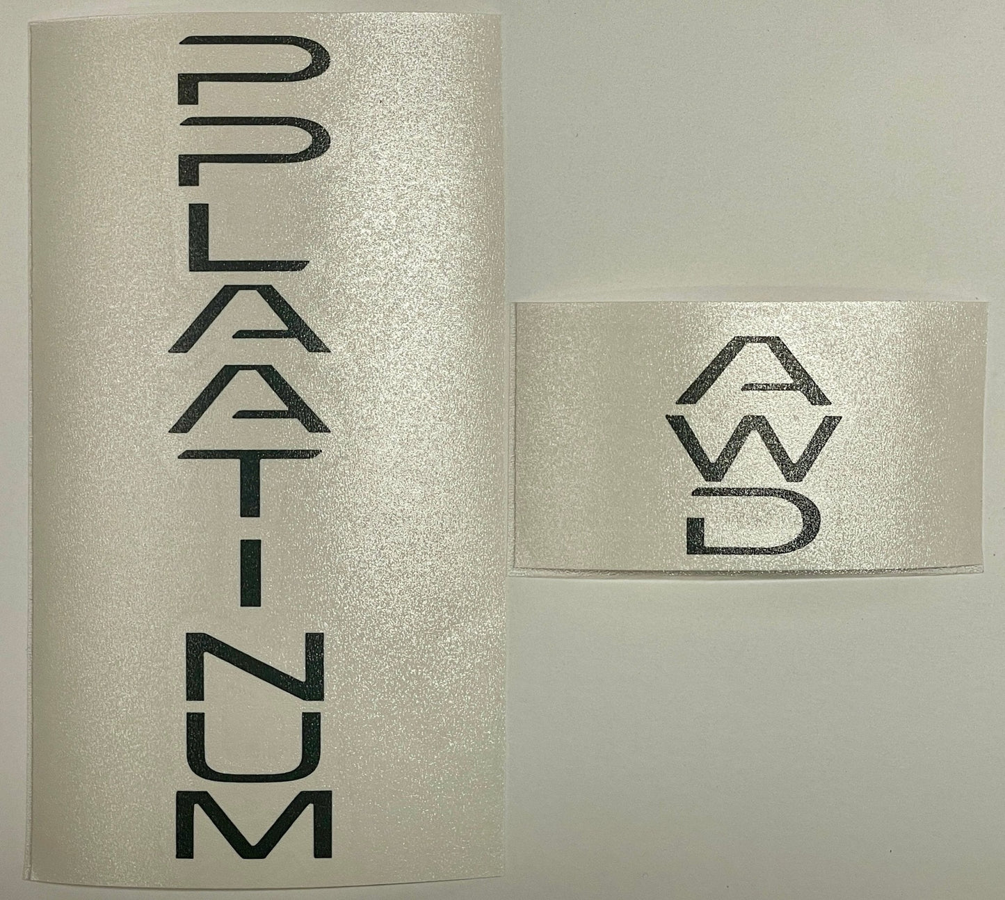 Premium Cast Vinyl Decal Letter Inlays for 2024-2026 Grand Highlander Platinum Emblem