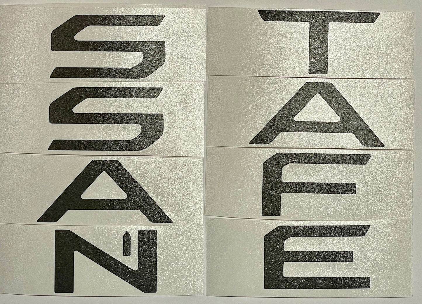 Premium Cast Vinyl Decal Letter Inlays for 2024-2026 Santa Fe Liftgate