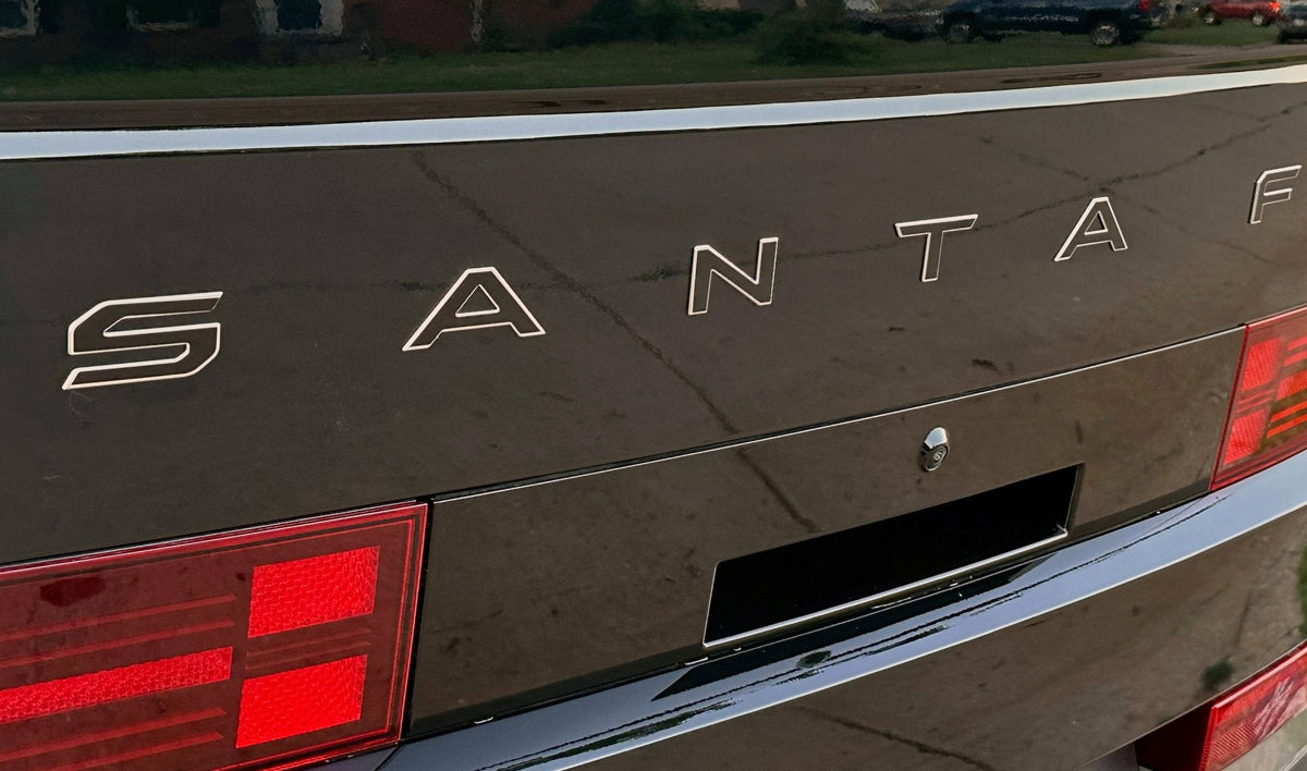 Premium Cast Vinyl Decal Letter Inlays for 2024-2026 Santa Fe Liftgate