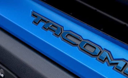 Premium Cast Vinyl Decal Letter Inlays for 2024-2026 Tacoma Dashboard Emblem