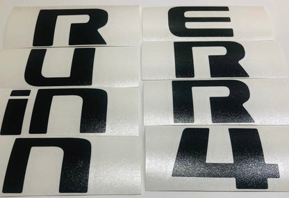 Premium Cast Vinyl Decal Letter Inlays for 2025+ 4Runner Liftgate Emblem