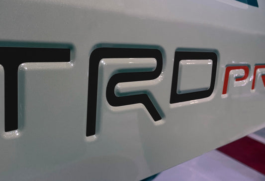 Premium Cast Vinyl Decal Letter Inlays for 2025+ 4Runner TRD Pro Liftgate