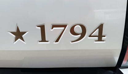 Premium Cast Vinyl Decal Letter Inserts for 2025-2026 Tundra 1794 Tailgate