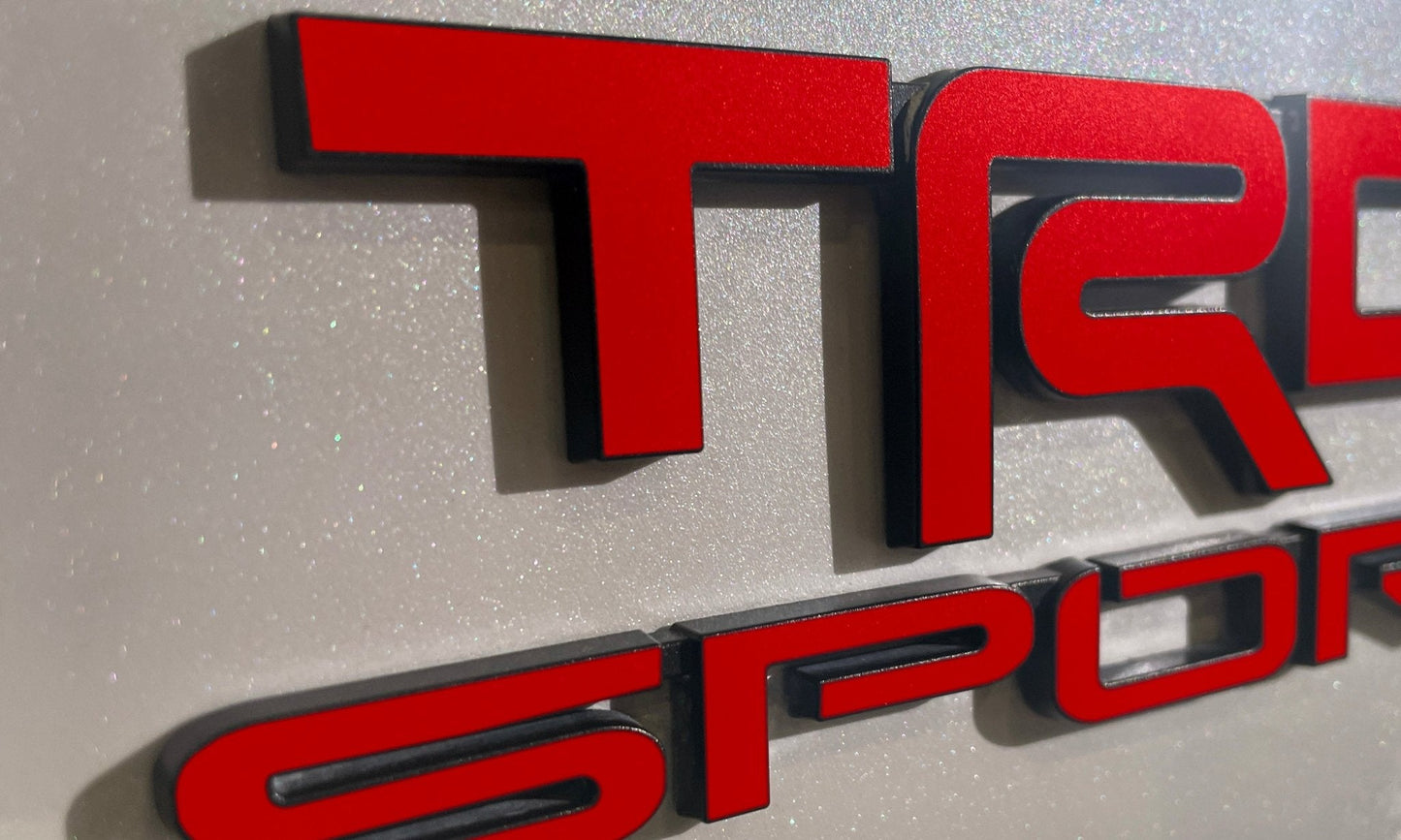 Premium Cast Vinyl Decal Letters for 2021-2026 4Runner TRD SPORT Emblems x2