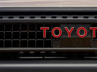 Premium Cast Vinyl Decal Inlay Letters for 2024-2026 Land Cruiser Grille