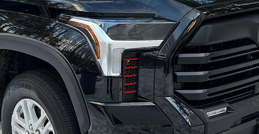 Premium Cast Vinyl Decals for 2022-2026 Tundra Grill Ribs x2