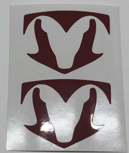 Premium Cast Vinyl Decal Inlays for 2013-2018 RAM 1500 Steering Wheel Emblem