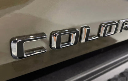 Premium Cast Vinyl Decal Letters for 2014-2026 Colorado Door and Tailgate Emblems